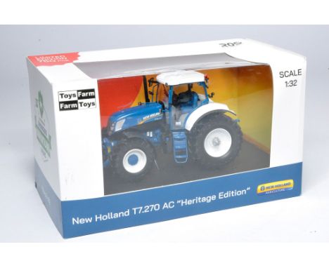 ROS 1/32 farm model issue comprising Limited Edition New Holland T7.270 AC 'Heritage Edition' Tractor. Minor storage wear to 