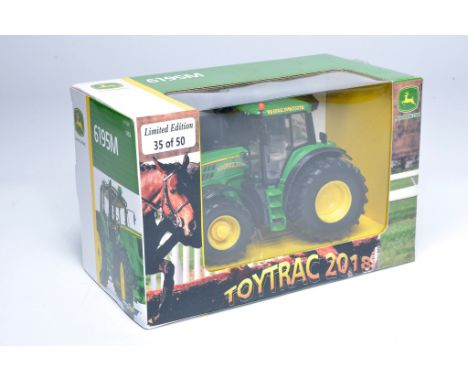 Britains 1/32 farm model issue comprising No. 43150A1 Limited Edition 35/50 John Deere 6195M Tractor Toytrac 2018 Show Model 