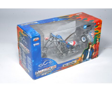 Joyride 1/10 diecast model motorcycle comprising American Chopper Series Miller Welder Bike. Looks to be excellent and secure