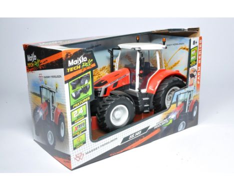 Maisto Tech 1/16 farm model issue comprising Radio Controlled Massey Ferguson 5S.145 Tractor, excellent and secure in box. 