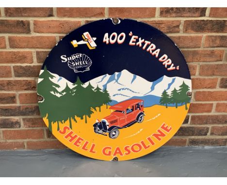  Enamel Circular Shell Gasoline SignMake: Contact AuctioneerModel: Contact AuctioneerYear: 0Mileage: 0VIN: Contact Auctioneer