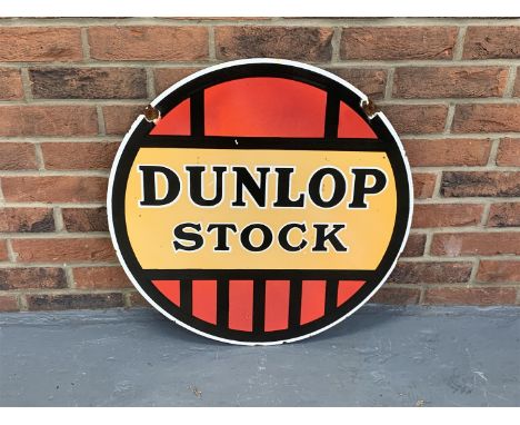  Enamel Circular Double Sided Dunlop Stock SignMake: Contact AuctioneerModel: Contact AuctioneerYear: 0Mileage: 0VIN: Contact