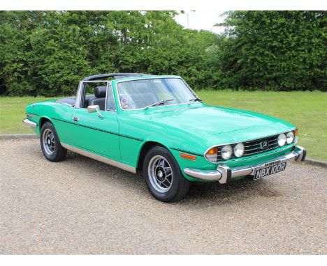 1976 Triumph Stag 3.0 AutoMake: Triumph Model: Stag Year: 1976Mileage: 9800VIN: LD42302AConfiguration: Right Hand DriveRegist