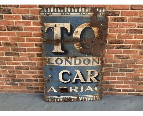 Original Enamel Part Section Sign 88 x 136cmThe buyers premium for automobilia items, including registration numbers is 15% p