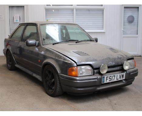 1988 Ford Escort RS Turbo Make: Ford Model: Escort RS Turbo Year: 1988Mileage: 40332VIN: WF0BXXGCABJD14874Configuration: Righ