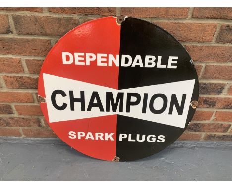 Enamel Circular Champion Dependable Spark Plug's SignMake: Contact AuctioneerModel: Contact AuctioneerYear: 0Mileage: 0VIN: C