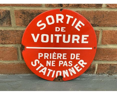 Circular French Enamel SignMake: Contact AuctioneerModel: Contact AuctioneerYear: 0Mileage: 0VIN: Contact AuctioneerConfigura
