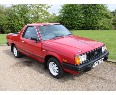 1992 Subaru 284 4WD Pick-Up 40,572 miles from newMake: Subaru Model: 284 4WD Pick-UpYear: 1992Mileage: 40572VIN: JF3AU5NR01G5
