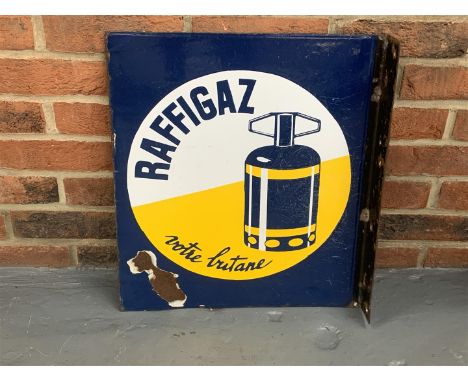 Enamel Raffigaz Double Sided &amp; Flanged SignMake: Contact AuctioneerModel: Contact AuctioneerYear: 0Mileage: 0VIN: Contact