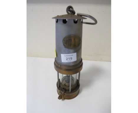 A VINTAGE MINERS LAMP 