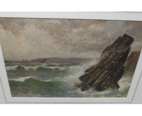 A COLLECTION OF FIVE WATERCOLOURS AND PRINTS TO INCLUDE A JOHN KING SIGNED HUNTING PRINT 