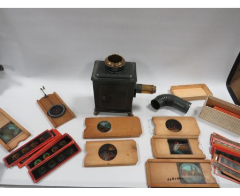 A SMALL MAGIC LANTERN AND SLIDES ETC 