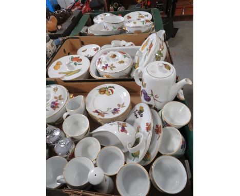 THREE TRAYS OF ROYAL WORCESTER EVESHAM 