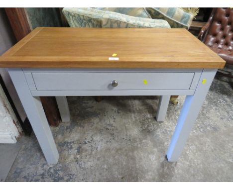 A MODERN 'NEXT' STYLE CONSOLE TABLE WITH DRAWER W-89 CM