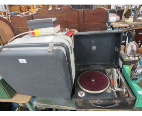 A VINTAGE PHILIPS REEL TO REEL TO WITH A KAYOPHONE RECORD PLAYER A/F 