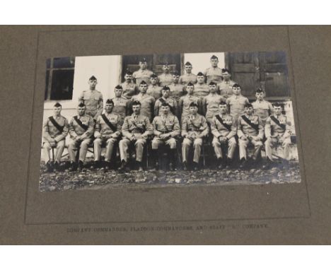 A 1920'S KINGS SHROPSHIRE LIGHT INFANTRY ( KSLI )PHOTOGRAPH ALBUM, CONTAINING APPROX 30 IMAGES OF THE 1ST BATTALION WHILE IN 