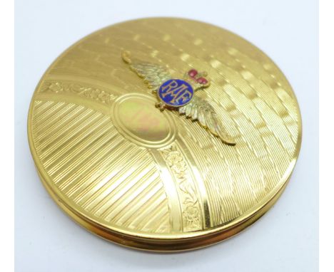 A compact with RAF logo 