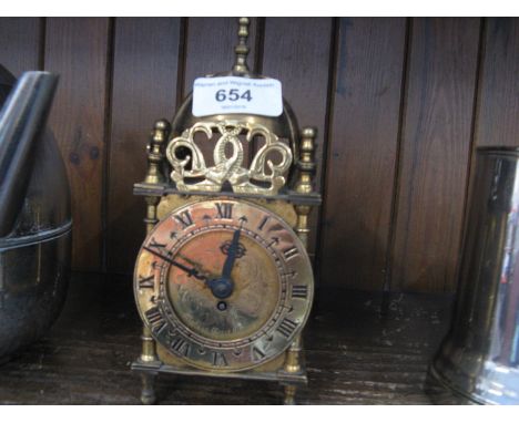 A Smiths miniature lantern type clock, height 18cm. 