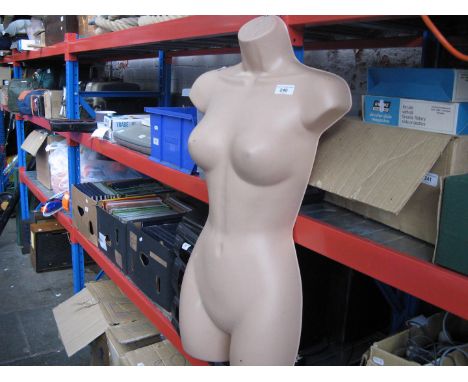 A female mannequin torso 