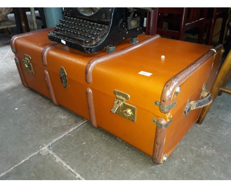 A vintage travel trunk 