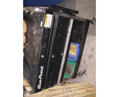 A trolley toolbox with contents 