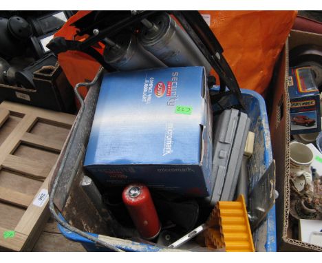 A tub of tools 