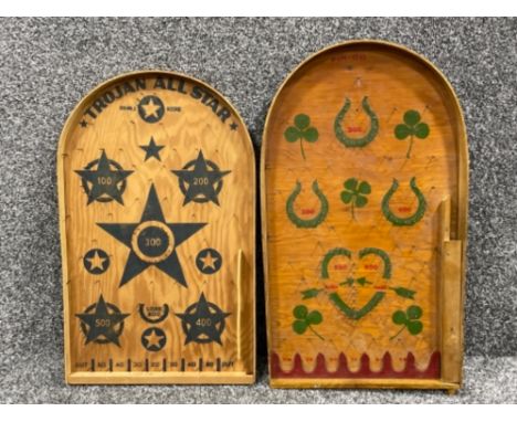 2 x small Bagatelle board games