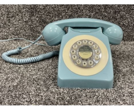 Vintage Blue telephone in good condition