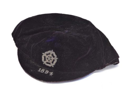 Tom Clare 1894 England football cap Tom Clare 1894 England football cap, purple, from the 7th April 1894, Scotland v England 