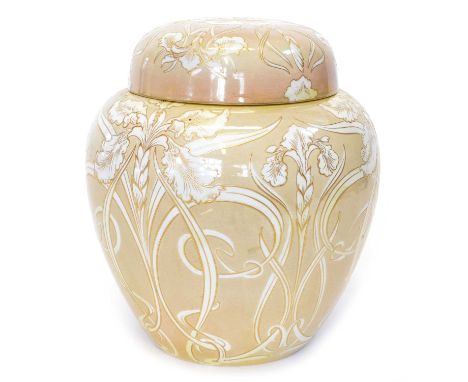 Shelley lustre ginger jar designed by Walter Slater Shelley lustre ginger jar designed by Walter Slater with repeating floral