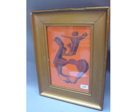 Marino Marini (1901-1980), 'Horse and Rider, 1955', lithograph. H.31cm W.22cm