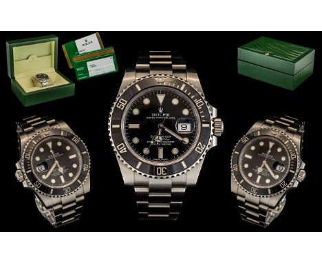 Rolex - Submariner Oyster Perpetual Date-Just Stainless Steel Gents Wrist Watch - Superlative Chronometer, Model Number 11610