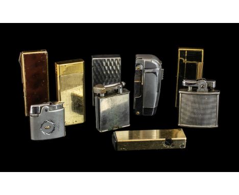 Good Collection of Vintage Lighters comprising Ronson, Roller Beacon, etc.  9 in total.