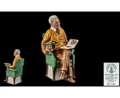 Royal Doulton Hand Painted Porcelain Figure - Exclusively For The Collectors Club ' Pride and Joy ' HN2945. Designer R. Tabbe