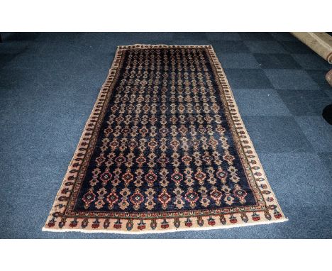 Vintage Blue Group Persian Surok Runner.  All over design, please see images.