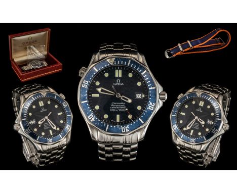 Omega - Gents Seamaster Professional Chronometer Stainless Steel Wrist Watch. Features Date-Just Display at 3 O'clock, Uni - 