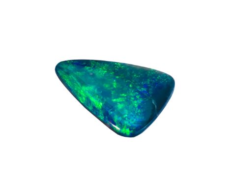 A Large Sheild Shaped Black Opal ( Loose ) Found at Lighting Ridge - Australia. Est Weight 6.00 cts. Top Grade - Please See P