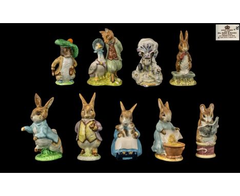 Collection of Royal Albert &amp; Beswick Beatrix Potter Figures, comprising:  Royal Albert: Mrs Rabbit &amp; Bunnies, Tailor 