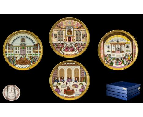 Royal Doulton Superb Quality Handpainted Fine Bone China Limited &amp; Numbered Edition 'Celebration of Faith' Display Plates