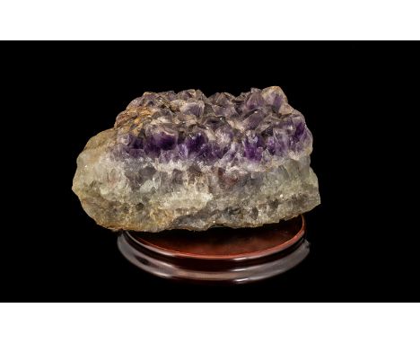 Large Decorative Quartz Amethyst Crystal.  Rocks and crystals have been collected for centuries as decorative, ornamental, sy