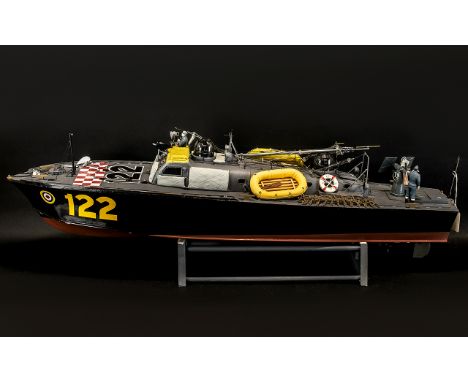 R.A.F World War II Air Sea Rescue Launch - Detailed ( Large Model Boat ) 122 Wheel-back with Radio Control, Battery Operated 