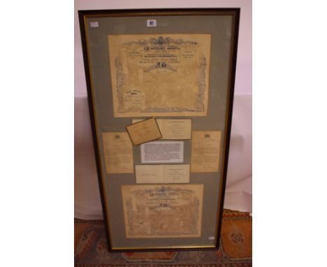 A Pair of New Zealand Expeditionary Forces Commemorative Scrolls to Brothers Samuel and John Southgate of Rookery Farm, Tatti