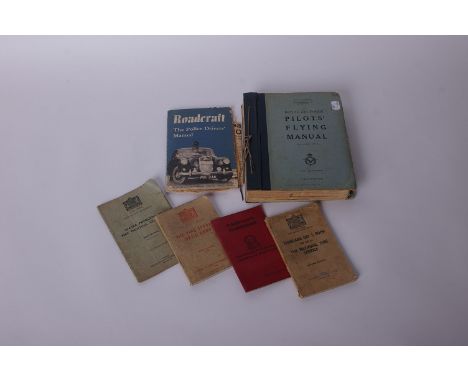 Vintage information books and manuals, to include Standard Drill Book for National Fire Service and Fireman’s Handbook; a Pil