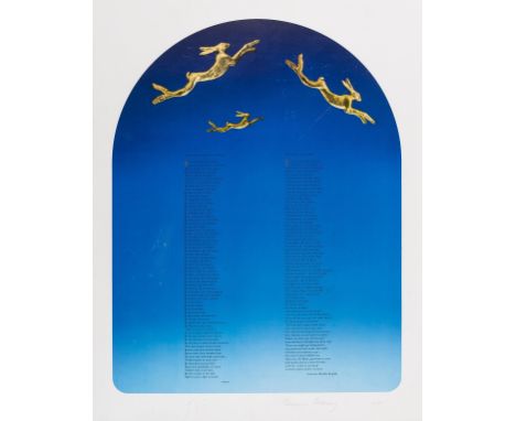 Heaney (Seamus) &amp; Barry Flanagan. The Names of the Hare, number 196 of 250 signed by artist and poet, offset lithograph o
