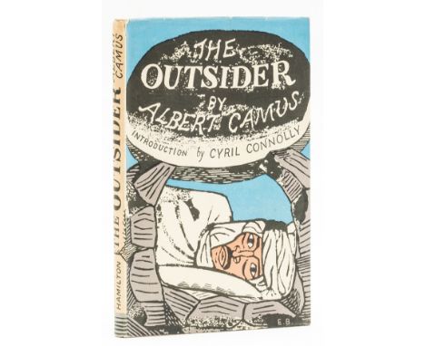 Camus (Albert) The Outsider, translated by Stuart Gilbert, Introduction by Cyril Connolly, first English edition, faint ink o