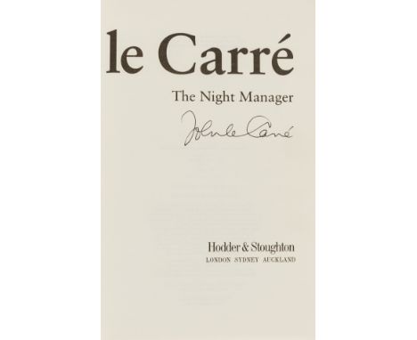 Le Carré (John) The Night Manager, first edition, signed by the author on title, original boards, slight shelf-lean, spine en