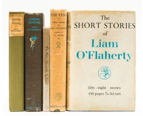 O'Flaherty (Liam) The Short Stories, signed by the author on endpaper, light sunning to spine, jacket spine browned, spine en