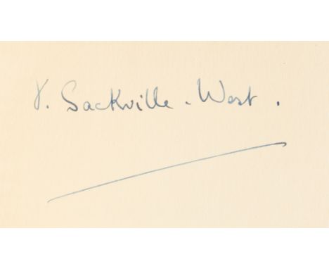 Sackville-West (Vita) All Passion Spent, first edition, signed by the author on endpaper, original cloth, very light sunning 