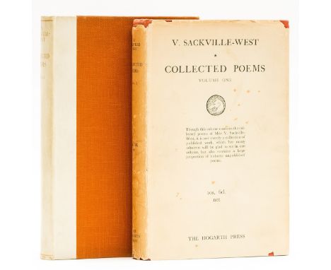 Sackville-West (Vita) Collected Poems. Volume one [all published], number 74 of 150 copies signed by the author, very light b