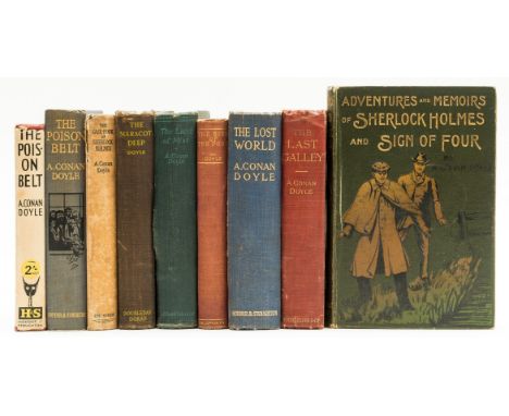 Doyle (Sir Arthur Conan) The Lost World, first edition in book form, frontispiece ad 7 plates, 1912; The Land of Mist, first 